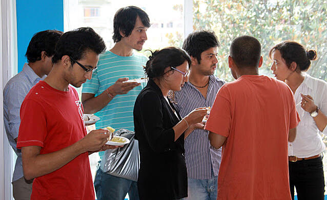 Cloudworkers having snacks Cloudworkers having snacks