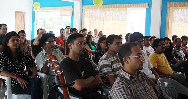 Participats at First Cloudworker gathering at CloudFactory Participats at First Cloudworker gathering at CloudFactory