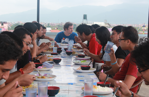 Lunch-at-CloudFactory-Nepal