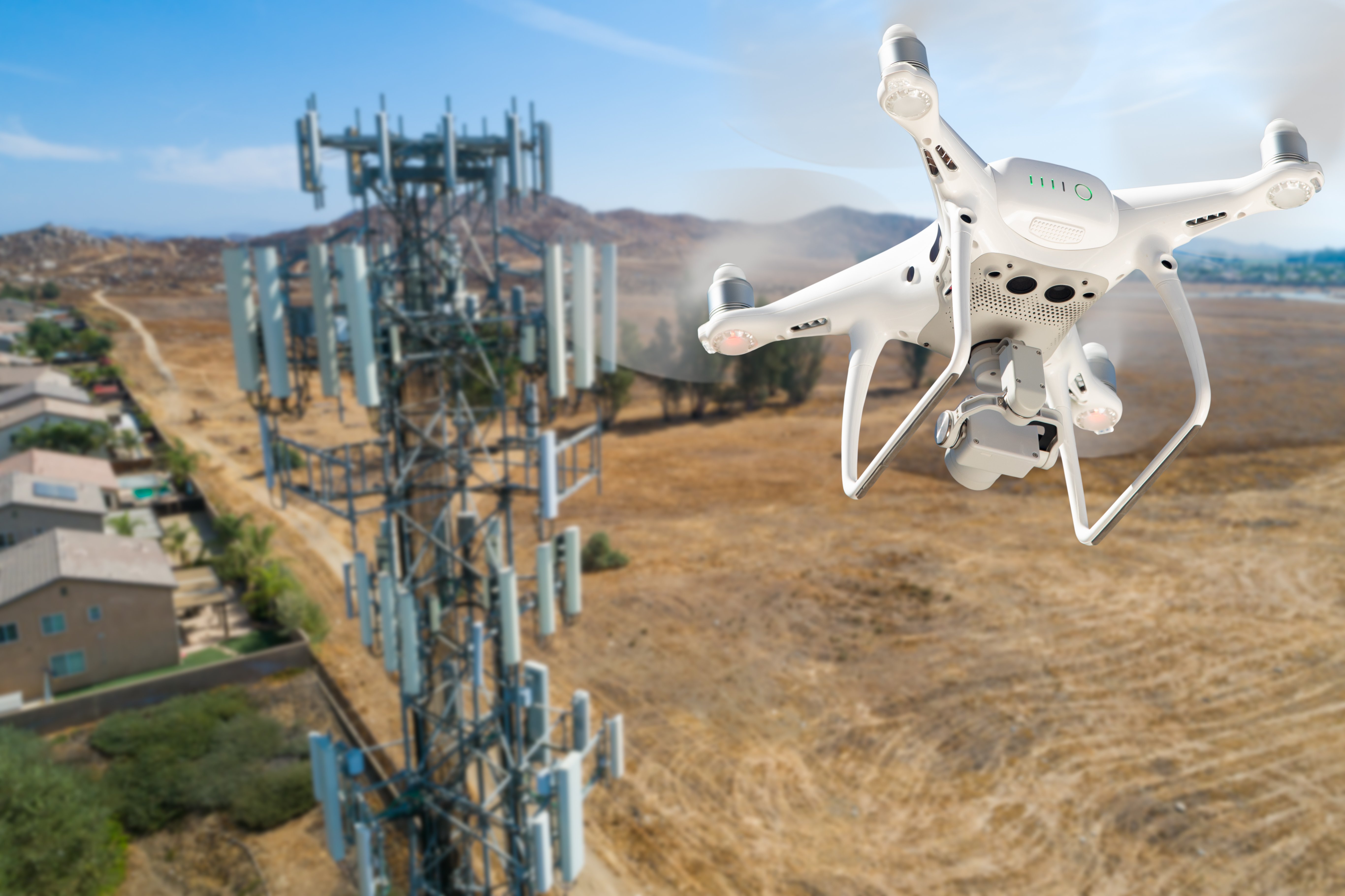 Unmanned aerial vehicle (UAV) cell tower inspection