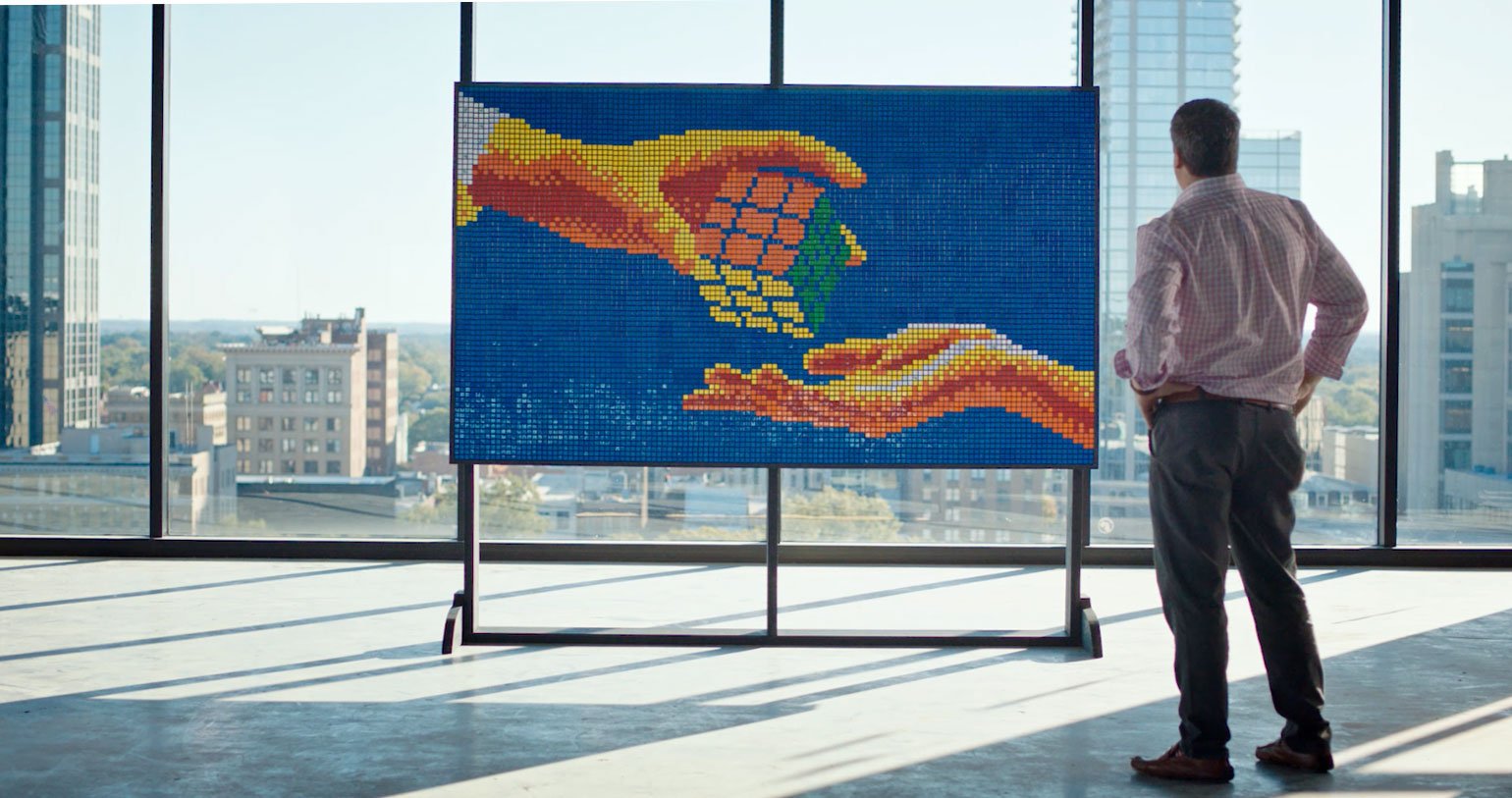 CloudFactory and Rubik’s Cube® Mural