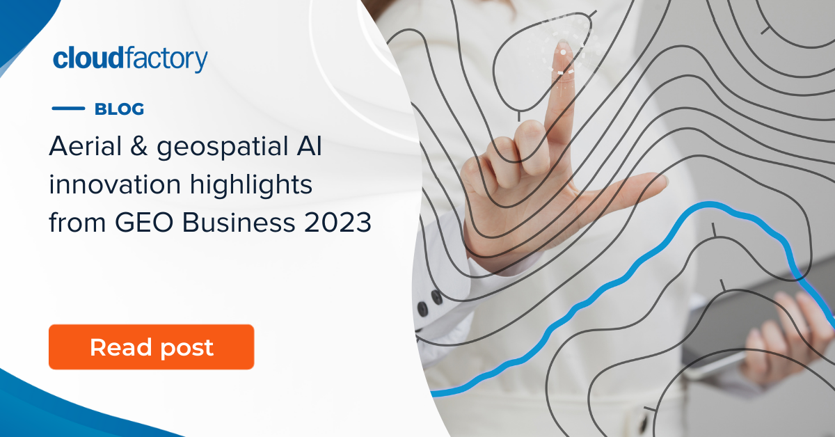 Aerial & geospatial AI innovation highlights from GEO Business 2023
