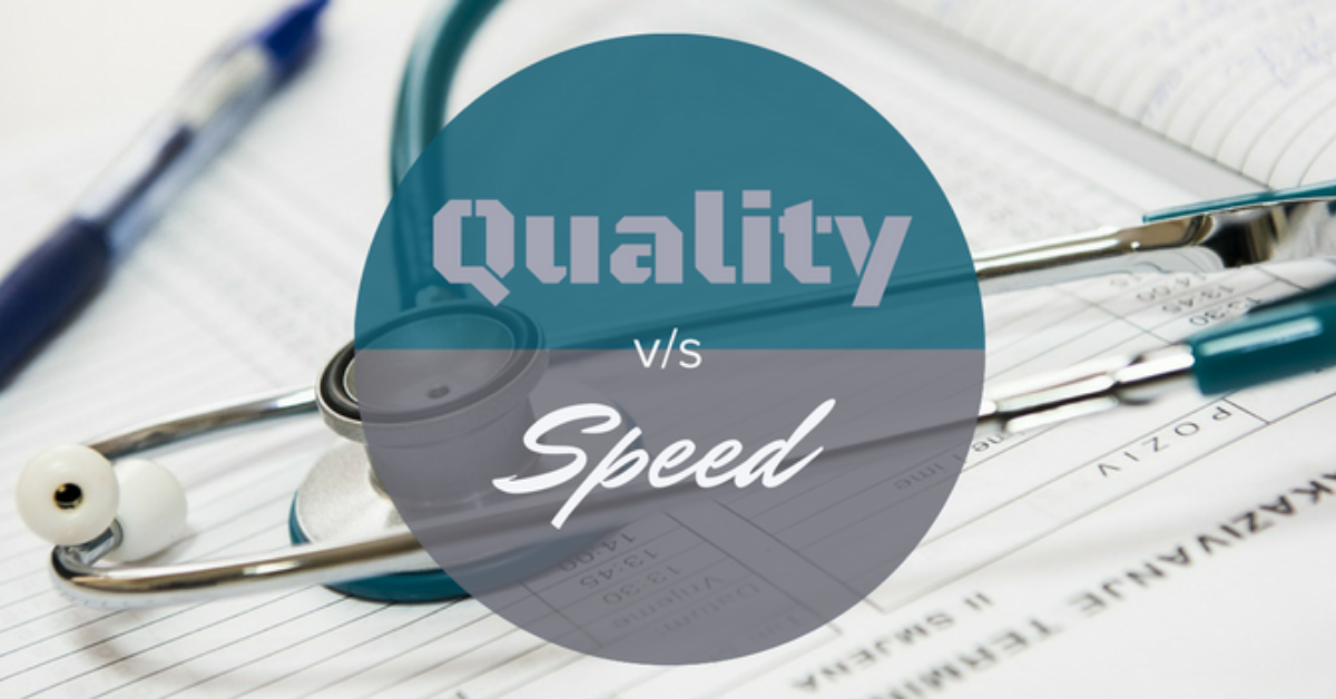 Balancing Quality and Speed in Healthcare Information Management